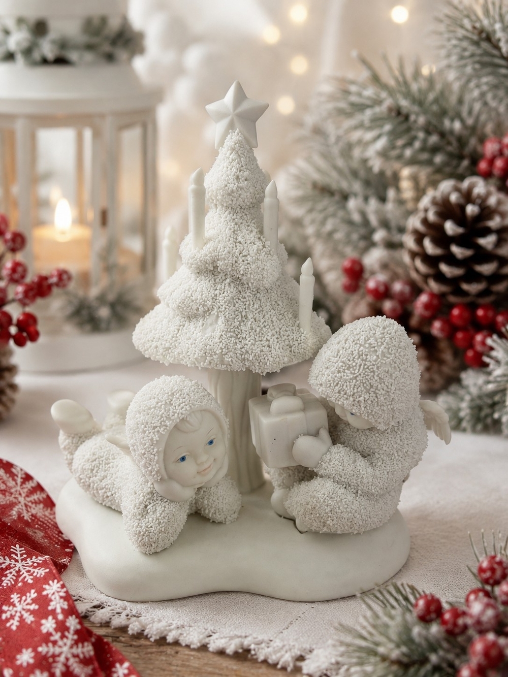 Department 56 Snowbabies Thank You #68857 Retired 1997 Christmas Figurine